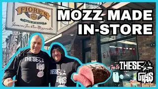 The FRESHEST Mozzarella TASTE TEST (with Roast Beef) | These Guys @ Fiore's Deli