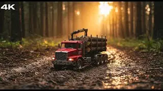 Epic RC Logging Truck Journey Through U.S. Forest Trails | Full Cinematic Film