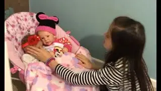 Playing with Cute Realistic Baby Dolls