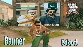 Modi and Imran Khan Banner editing  in Gta  San Andreas Android | Gta San Andreas banner editing