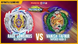 SLOW MOTION BEYBLADE BATTLE | Vanish Fafnir SURVIVED on Rage Longinus 