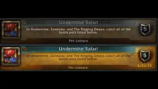 How To Get The Undermine Safari Achievement And Get The Pet Lettuce!