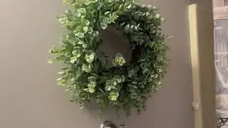 IPLNTS 20&rdquo; Wreaths for Front Door,Spring and Summer Eucalyptus Wreath,Outdoor Green Door Wreath