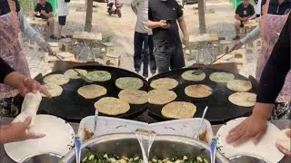 🔴 Live🔴Set up a stall and sell 1,000 scallion pancakes every day!