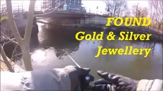 GOLD AND SILVER CHAINS FOUND!  In River Lea Magnet Fishing