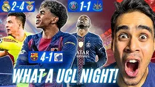 UCL Madness! Real Madrid crash out of top 8. Barca crazy second half comeback. PSG 1-1 Newcastle.
