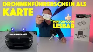 DJI Mini 2 /Mavic Mini Drohnenführerschein A1/A3 Kenntnisnachweis als Ausweiskarte +QR-Code -deutsch