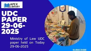 Ministry of Law and Justice UDC paper held on today 29-06-2025