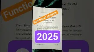 functional analysis #2025 #rap #music #freestyle #song #hiphop #exam #mdu #trending #class#result#yt