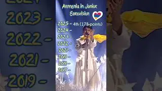 Armenia in Junior Eurovision (2025 - 2017) #eurovision #junioreurovision #junioreurovision2025 #jesc