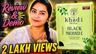 Обзор и демонстрация Khadi Herbal Black Mehndi от Vagad
