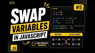 How to Swap variable in JavaScript | Variable swap kese karte hai | Problem #5
