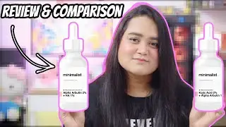 MINIMALIST ALPHA ARBUTIN REVIEW | ALPHA ARBUTIN 2% + HYALURONIC ACID 1% | MAITRAYEE HALDER