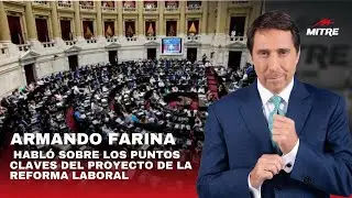 Vicepresidente de la Cámara Argentina habló con Eduardo Feinmann sobre la Reforma Laboral