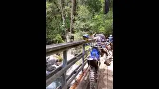 Trail six ride - we didn't see the sign - closed for repair.