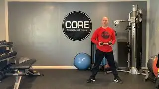 Sumo squat with rotary torso