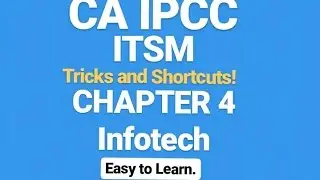 CA IPCC ITSM TRICKS &SHORTCUTS - Chapter 4 (IT)
