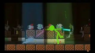 Green is a true blade master. #Alan Becker #stickman #minecraft #noteblocktutorial noteblock