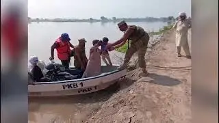 Pakistan Army continues flood relief activities in flood hit-areas along River Sutlej