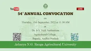 54th ANNUAL CONVOCATION  ANGRAU