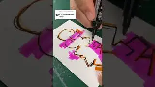 How to write MAGO in a graffiti style