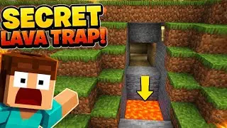 Minecraft secret lava trap 😱|how make secret lava trap 