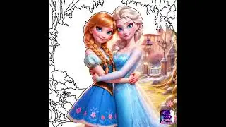 Color Master App | Disney | Elsa And Anna Frozen #colormaster #frozen #disney #coloring