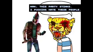 We're from the future meme (Hotline Miami 2)