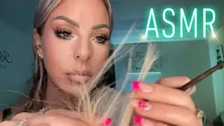 ASMR Hair Play & Analyzing Your Hair & Picking Our Your New Haircut & Color (Magazine Flip Through)