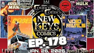 NEW KEYS & HOT COMICS! LIVE Podcast ep.178 Jan.26, 2026 #comicbooks #marvel #dc 📱