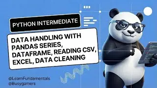 Python Intermediate - Data Handling with Pandas Series, DataFrame, Reading CSV, Excel, Data Cleaning
