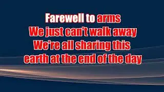 Emerson, Lake Palmer - Farewell To Arms (karaoke) (by request)