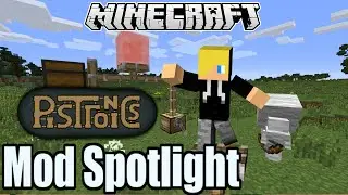 Pistronics 2 Mod Spotlight - Petrify mobs and make cool contraptions (Minecraft 1.7.10).
