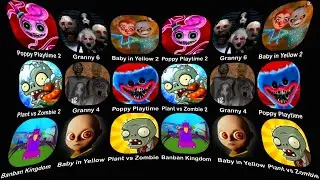 Granny The Angry Family, Poppy Playtime 2, Baby in Yellow, Banban kingdom, Plant vs Zombie,