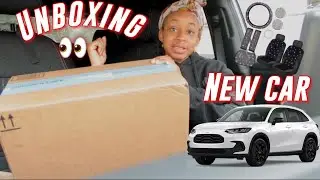 UNBOXING CAR ACCESSORIES FOR MY NEW 2023 HONDA HRV SPORT ❤️