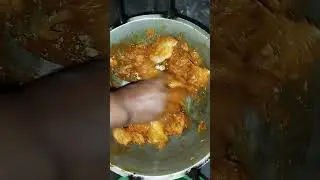 Aha tomato badamajdar...#chicken #curry #making #shorts