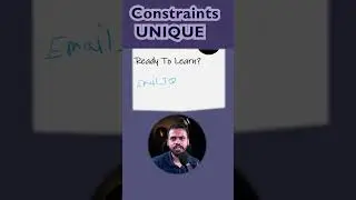 SQL NOT NULL, UNIQUE Constraints? SQL For Data analyst? #datascience #sql