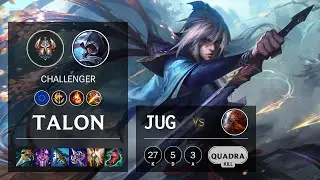 Talon Jungle vs Gragas - EUW Challenger Patch 11.11