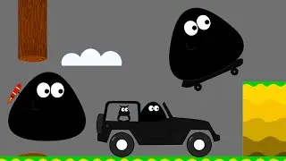 POU BLACK GAMEPLAY | Pou Vlogs