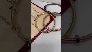Браслет, серьги, кольца Cartier &Eacute;crou de Cartier Картье с гайками