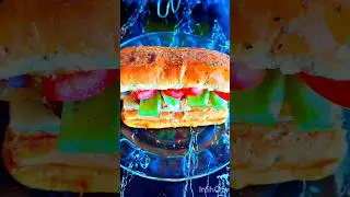 Cold sandwich with oregano bread #subway #oreganobread #coldsandwich #masteredchef #food #cheese