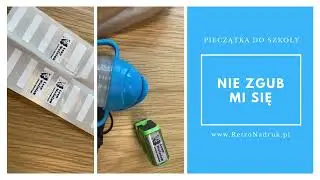 Personalizowana Pieczątka do Ubrań i Rzeczy Szkolnych - Nie Zgub Mi Się! Idealna na Powr&oacute;t do Szkoły