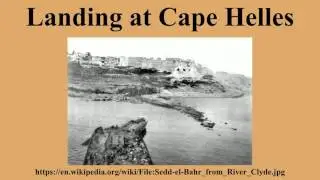 Landing at Cape Helles