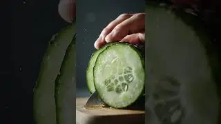 ASMR Crystal Cucumber Slice &ndash; Ultra Crisp Cut  #asmr #relaxing