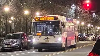 New Jersey Transit: 22 Arriving & Leaving Bus Stop On New York Avenue 
