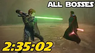 Star Wars Jedi: Fallen Order All Bosses - JGM (PS5) Speedrun in 2:35:02