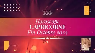 CAPRICORNE ♑ FIN OCTOBRE 2023 I FUTUR SUCCES ~ Regarder sa vie avec positivit&eacute; et de la gratitude ✨
