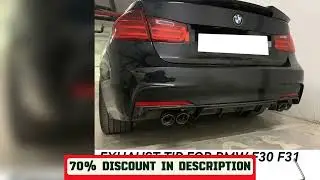 A must-have product!&nbsp;Quad Car Exhaust Tip For BMW F30 F31 320i 318i 3 Series 304 Stainless Steel M