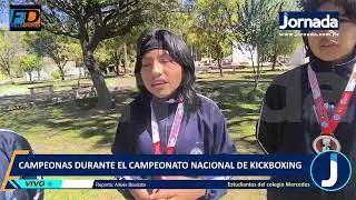 Estudiantes del colegio Mercedes fueron campeonas durante el campeonato nacional de kickboxing