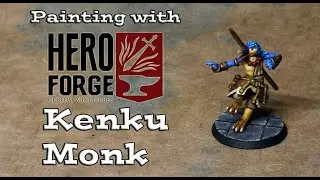 Painting with Heroforge 15: Kenku Monk - Paint a Feather Pattern on Miniatures